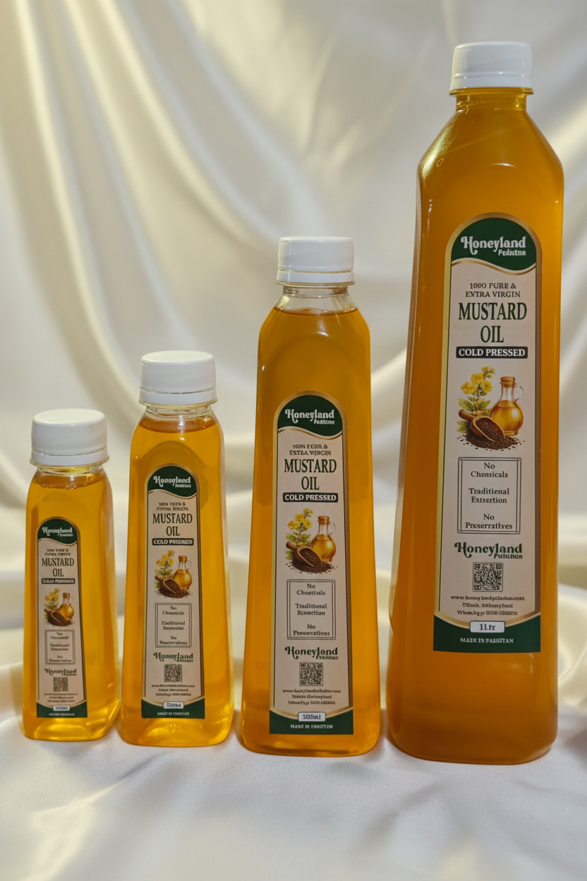 Premium Cold Pressed Mustard Cooking Oil – 100% Pure Sarson Ka Tel | Chemical-Free