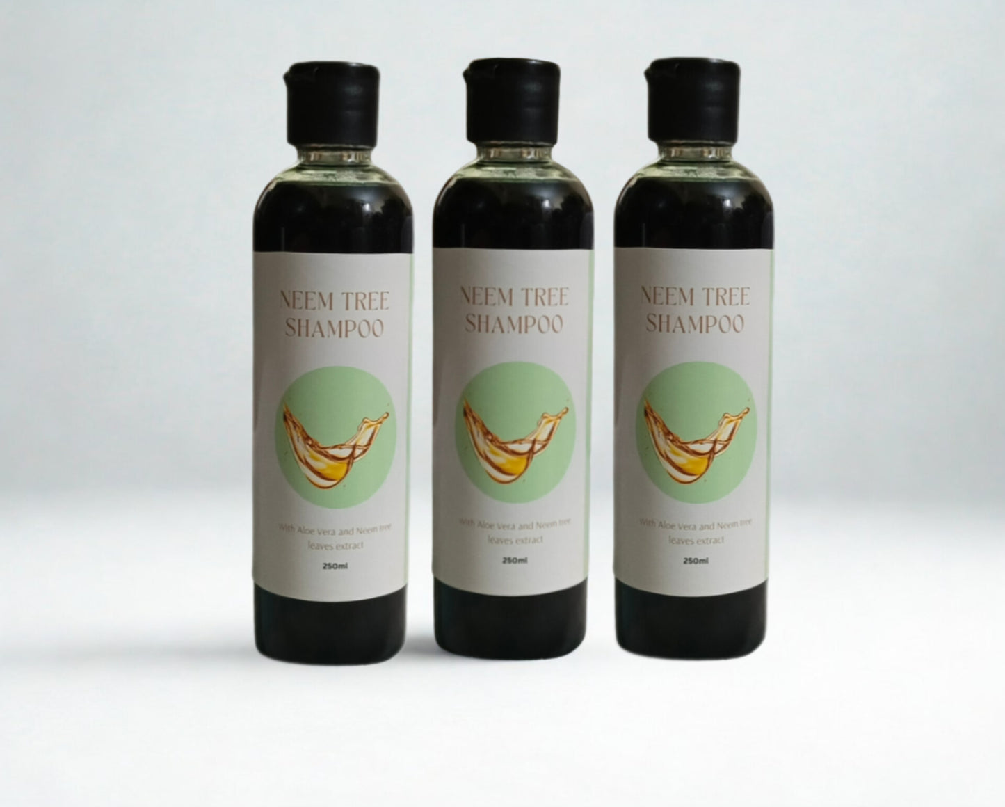 Neem Tree Herbal Shampoo (Family Pack of 3 Bottles)