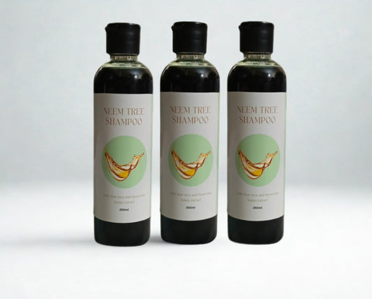 Neem Tree Herbal Shampoo (Family Pack of 3 Bottles)